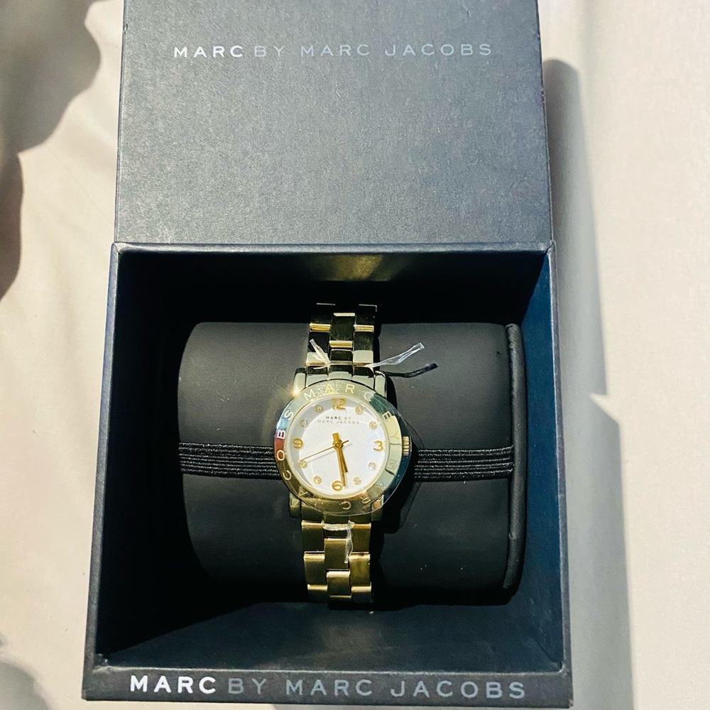 NWT Marc by Marc Jacobs Gold tone watch